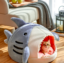 Shark Shape Warm Cat Bed