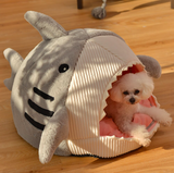 Shark Shape Warm Cat Bed