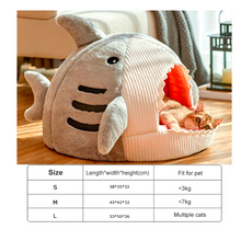 Shark Shape Warm Cat Bed