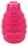 USA-K9 Puppy Grenade Durable Rubber Chew Toy & Treat Dispenser for Teething Pups - Pink