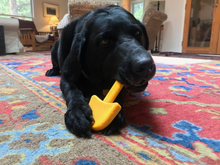 ID Shovel  Ultra Durable Nylon Dog Chew Toy for Aggressive Chewers - Yellow