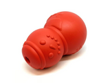 MKB Snowman Durable Rubber Chew Toy & Treat Dispenser - Large - Red