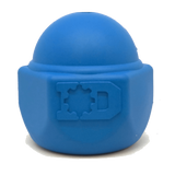 ID Cap Nut Ultra-Durable Rubber Chew Toy and Treat Dispenser - Blue - Large
