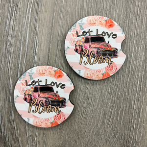 Let Love Bloom Car Coaster's