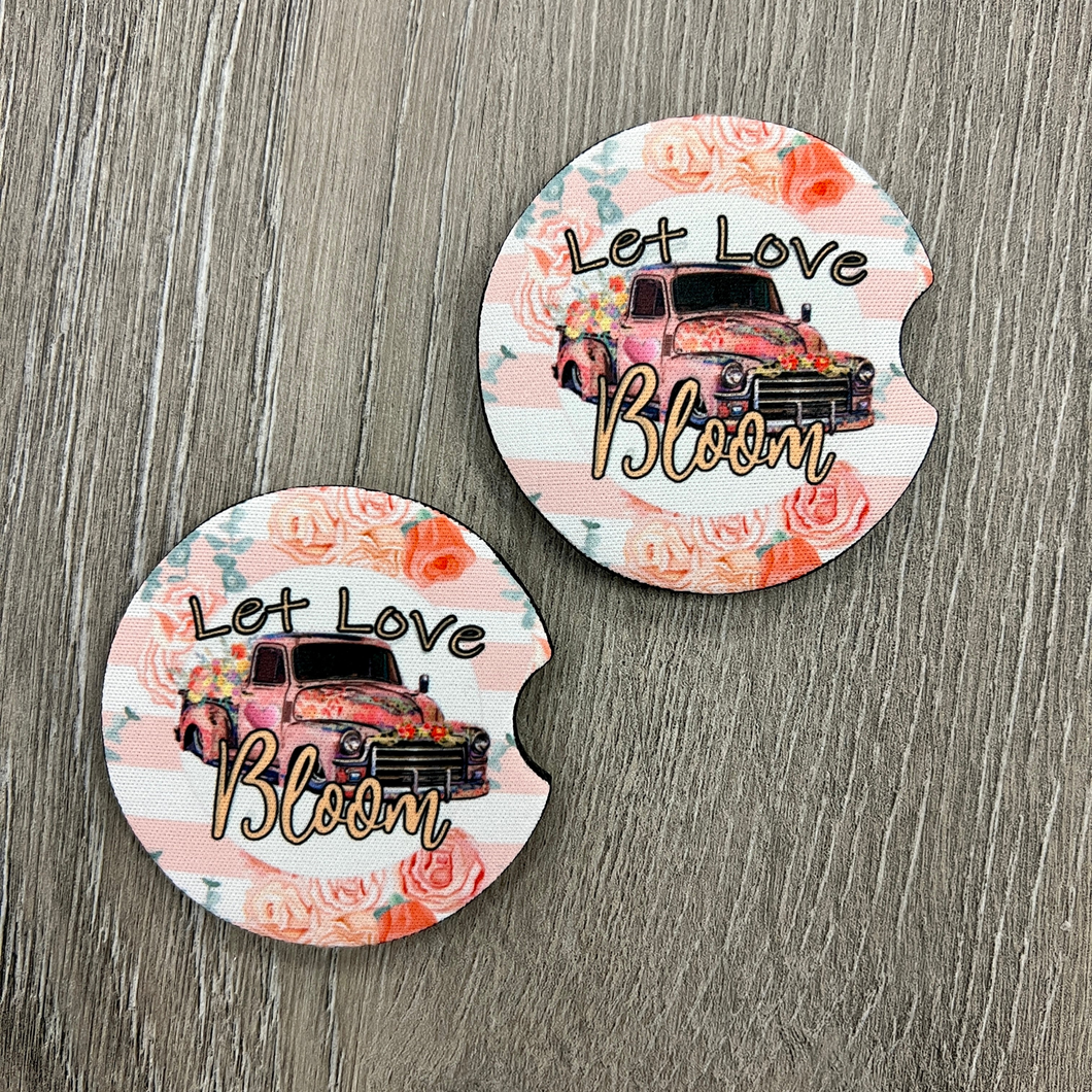 Let Love Bloom Car Coaster's