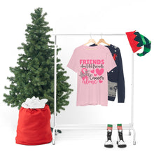Friends dont let Friends fight Cancer Alone Unisex Jersey Short Sleeve Tee