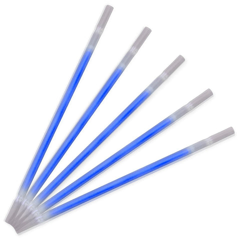 Blue Glow Drinking Straws Pack of 25