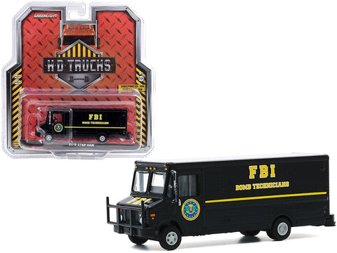 2019 FBI Step Van "FBI Bomb Technicians" Black "H.D. Trucks" Series 19 1/64 Diecast Model by Greenlight