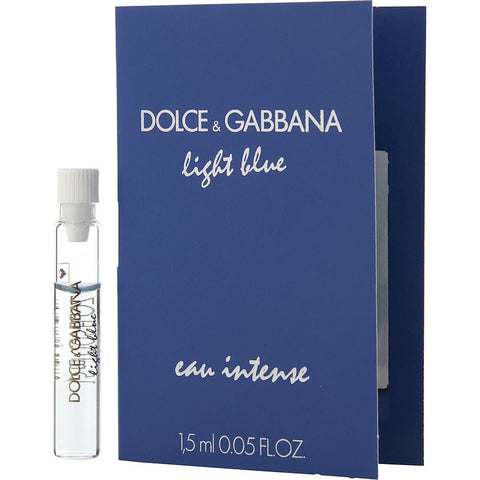 D & G LIGHT BLUE EAU INTENSE by Dolce & Gabbana (WOMEN) - EAU DE PARFUM 0.05 OZ VIAL ON CARD