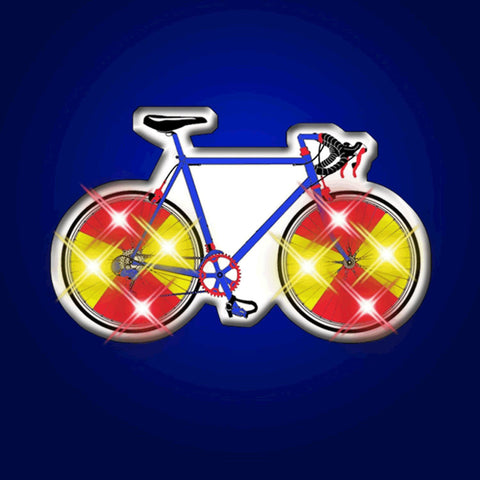Bicycle Flashing Body Light Lapel Pins