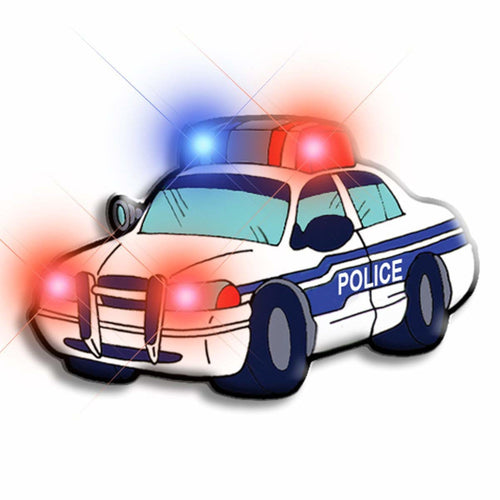 Police Car Flashing Body Light Lapel Pins