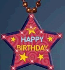 Huge Happy Birthday Star Assorted Beaded Necklace