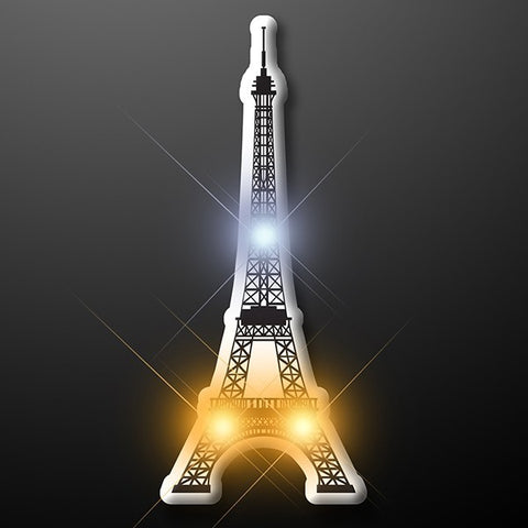 Eiffel Tower Flashing Body Light Lapel Pins