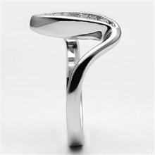 3W024 - Brass Ring Rhodium Women AAA Grade CZ Clear