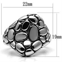 3W047 - Brass Ring Rhodium Women No Stone No Stone
