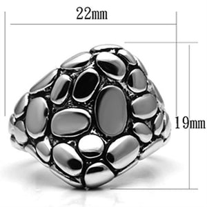 3W047 - Brass Ring Rhodium Women No Stone No Stone