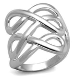 3W1076 - Brass Ring Rhodium Women No Stone No Stone