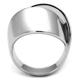 3W1311 - Brass Ring Rhodium Women No Stone No Stone