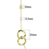 3W1335 - Brass Necklace Gold Women AAA Grade CZ Citrine Yellow