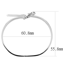 3W1409 - Brass Bangle Rhodium Women No Stone No Stone