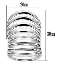 3W168 - Brass Ring Rhodium Women No Stone No Stone
