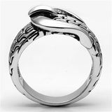 3W238 - Brass Ring Rhodium Women No Stone No Stone