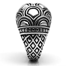 3W242 - Brass Ring Rhodium Women No Stone No Stone