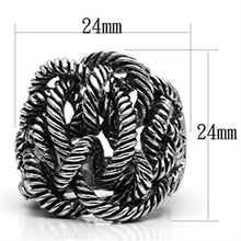 3W257 - Brass Ring Rhodium Women No Stone No Stone