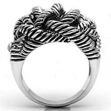 3W257 - Brass Ring Rhodium Women No Stone No Stone