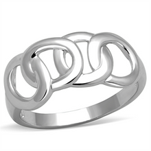 3W783 - Brass Ring Rhodium Women No Stone No Stone