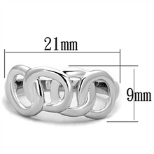 3W783 - Brass Ring Rhodium Women No Stone No Stone