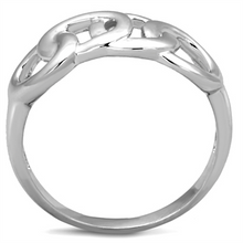 3W783 - Brass Ring Rhodium Women No Stone No Stone