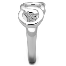 3W783 - Brass Ring Rhodium Women No Stone No Stone