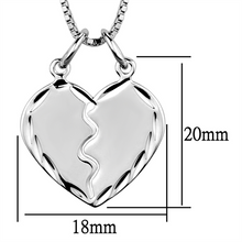 3W842 - Brass Chain Pendant Rhodium Women No Stone No Stone