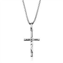 3W847 - Brass Chain Pendant Rhodium Women No Stone No Stone