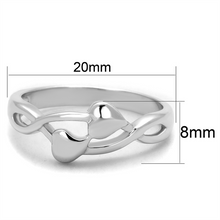 3W859 - Brass Ring Rhodium Women No Stone No Stone