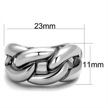 3W874 - Brass Ring Rhodium Women No Stone No Stone