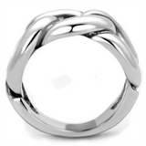 3W874 - Brass Ring Rhodium Women No Stone No Stone