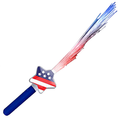 Fiber Optic Stars and Stripes Wand