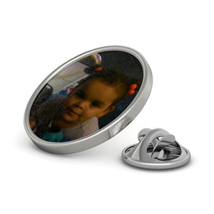Grandpa little girl Metal Pin