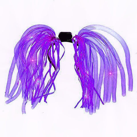 Purple LED Noodle Headband Flashing Dreads