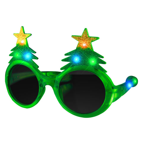 LED Christmas Tree Glasses Christmas Gift