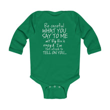 Big Bro Onesie white lettering
