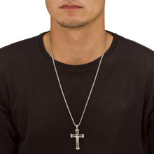 Palm Beach Men's Stainless Steel Cross Pendant