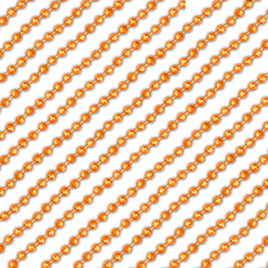 Round Disco Bead Necklace Pack of 12 Orange
