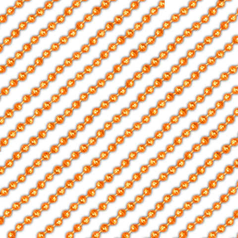 Round Disco Bead Necklace Pack of 12 Orange