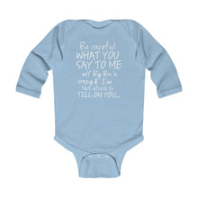 Big Bro Onesie white lettering