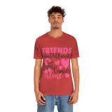 Friends dont let Friends fight Cancer Alone Unisex Jersey Short Sleeve Tee