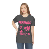 Friends dont let Friends fight Cancer Alone Unisex Jersey Short Sleeve Tee
