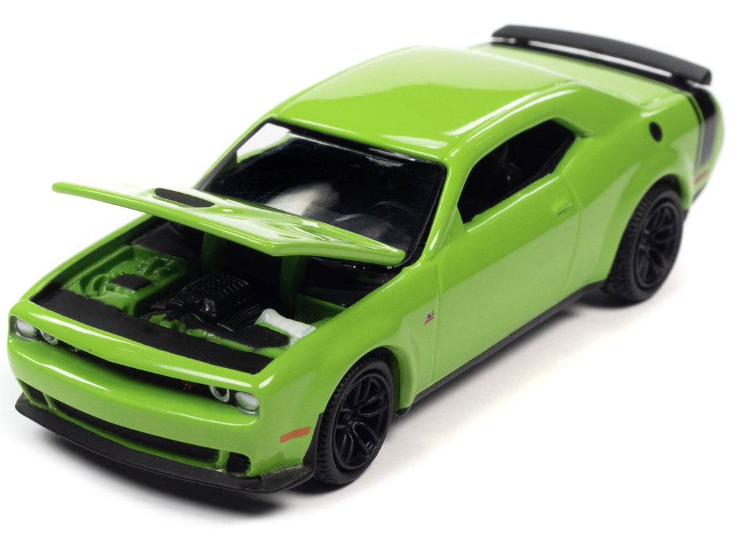 2019 Dodge Challenger R/T Scat Pack Sublime Green with Black Tail Stripe 